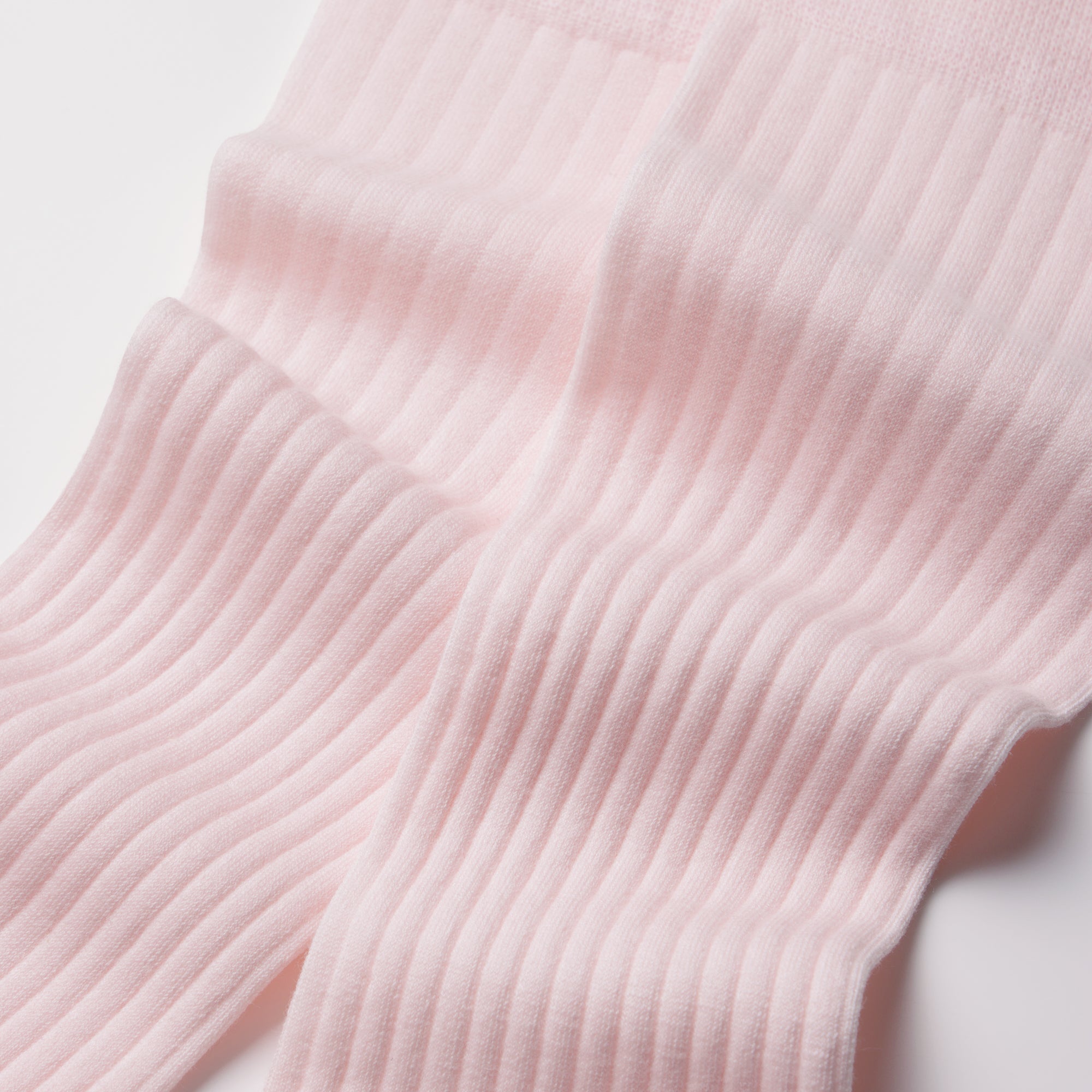 MAEÉ コンプレッションソックス(コットンリブタイプ)パウダーピンク