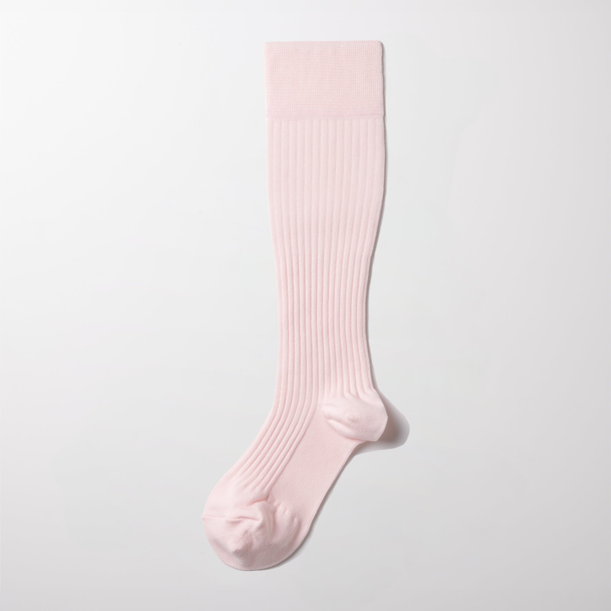 MAEÉ コンプレッションソックス(コットンリブタイプ)パウダーピンク