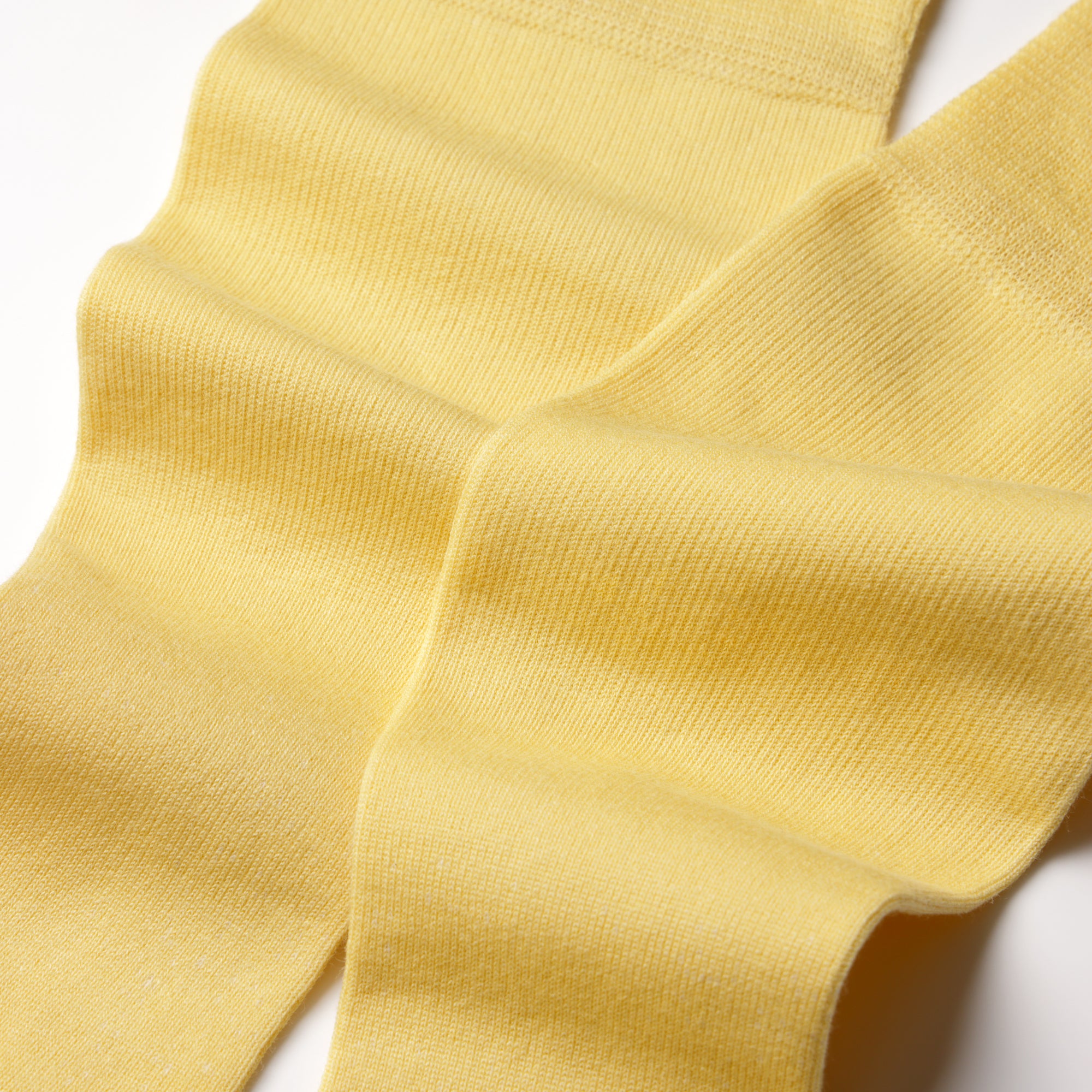 MAEÉ　コンプレッションソックス（コットンタイプ）ミモザイエロー