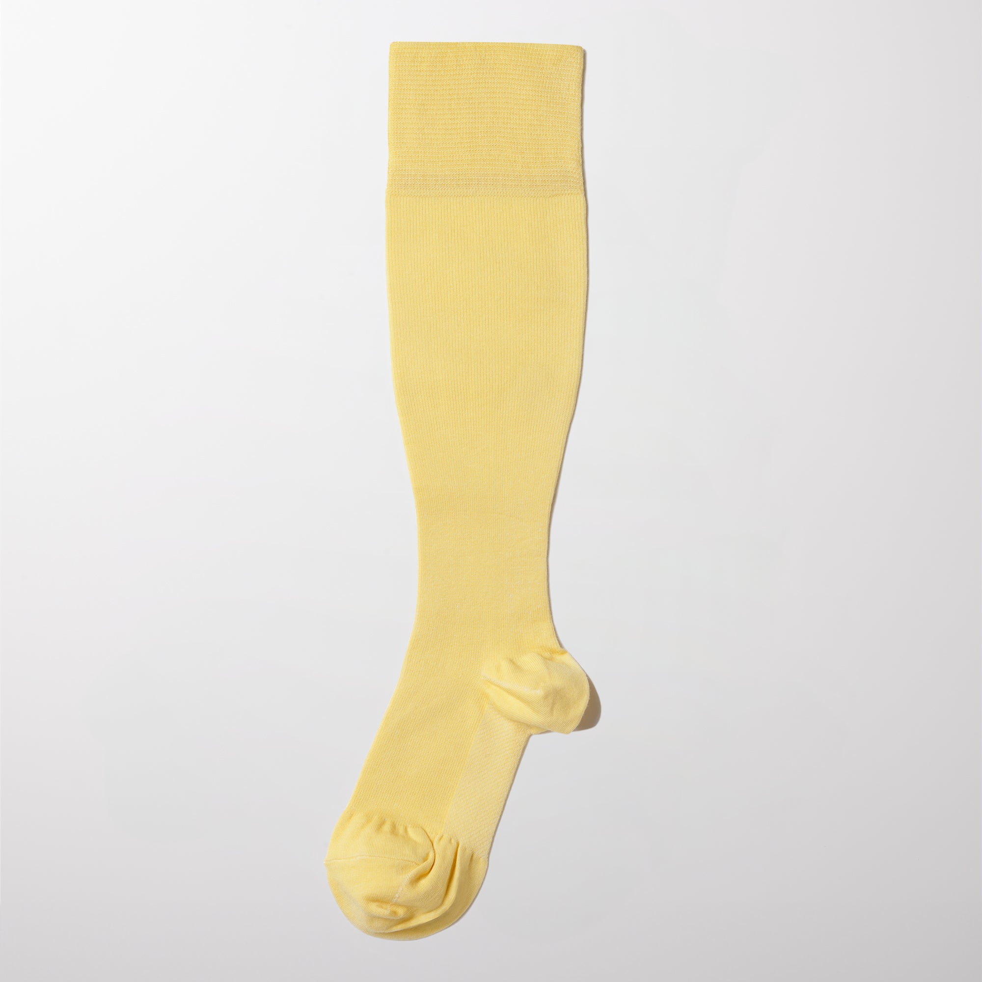 MAEÉ　コンプレッションソックス（コットンタイプ）ミモザイエロー