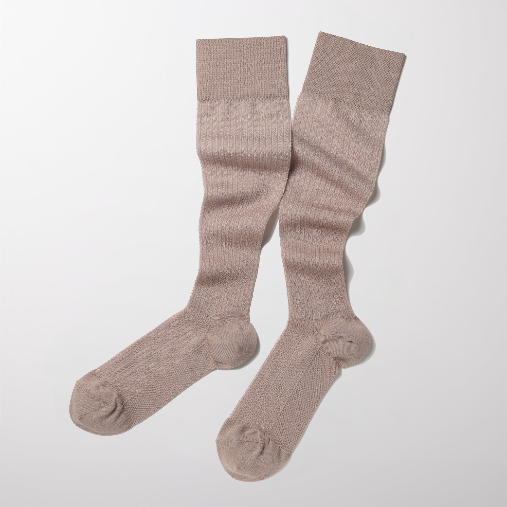 MAEÉ　コンプレッションソックス（コットンシアータイプ）プリュムモカ